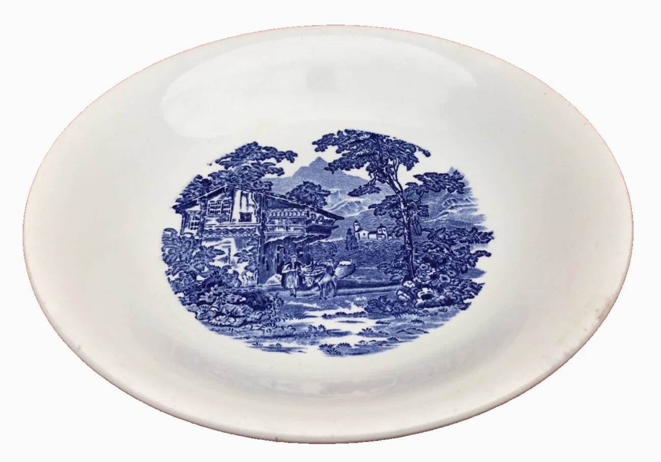 Hollow plate Faïence Lunéville France K&G (Keller Guérin) Tradition