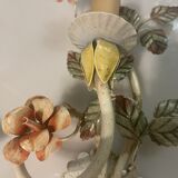 Italian Tole Flower Sconces, Set of 2