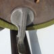 Pair of 70s chairs by designer Bruno Rey in wood and green fabric