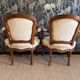 Pair of Louis XV armchairs stamped Nogaret in Lyon, 18th century