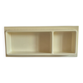 Prisunic vintage cream wall shelf