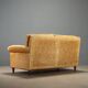 Two-seater velvet sofa from the 1950s to be restored.