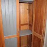 Grey pine wardrobe