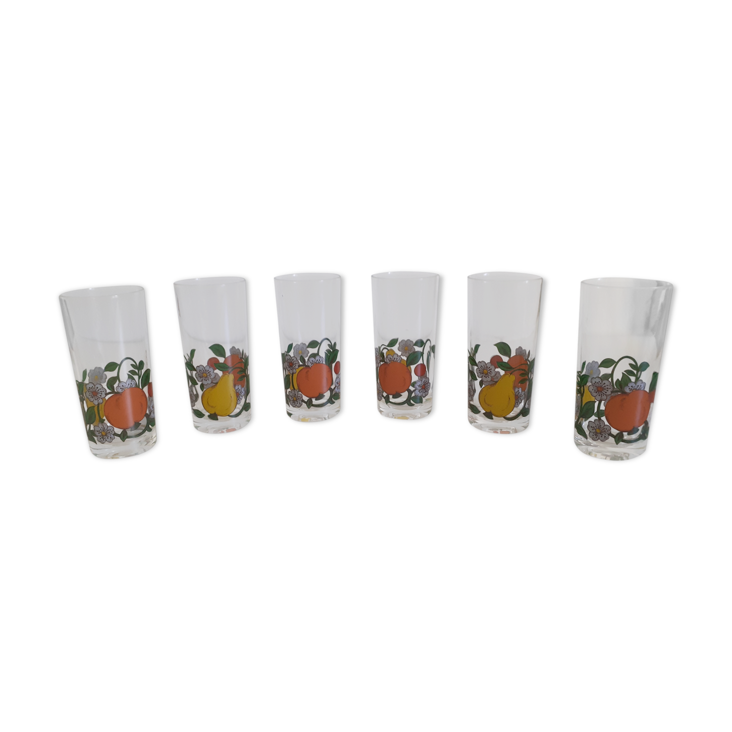 Fruit pattern glasses