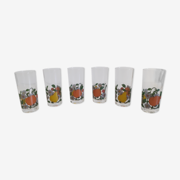 Fruit pattern glasses