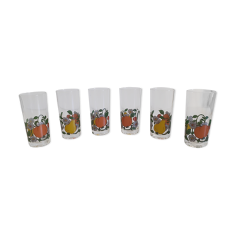 Fruit pattern glasses