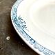 Longchamp hollow round dish in iron earth, "Lily" service