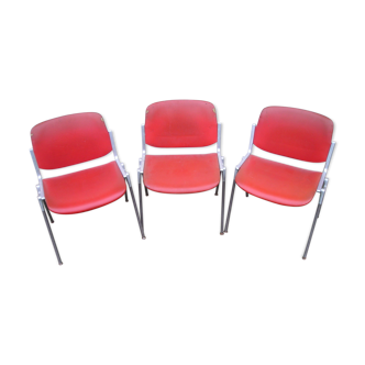 Chairs by Piretti Giancarlo for Castelli