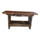 Ancien établi/console rénové – pièce unique pleine de caractère