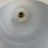 Opaline pendant lamp-Bird decoration-60s