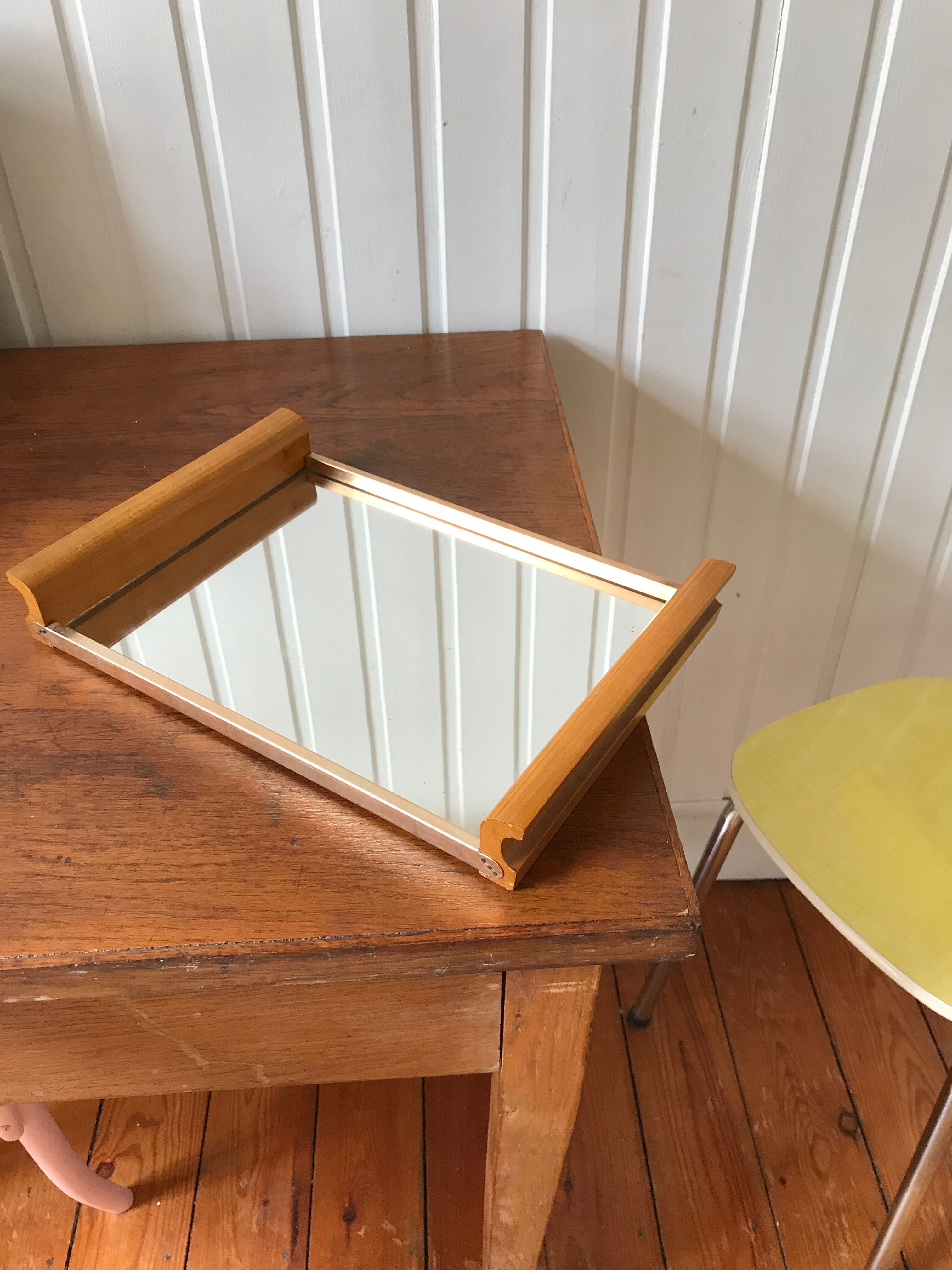 Art deco mirror tray