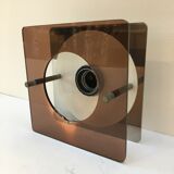 Wall lamp in smoked plexi 70s