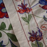 Hand-knotted rug, vintage Turkish rug 43x180 cm