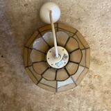 Suspension ancienne art Deco nacre & laiton 70’s