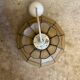 Vintage Art Deco pendant light in mother-of-pearl and brass, 1970s