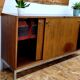 Meuble enfilade bois métal chromé