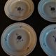 Series of six flat plates Moulin des loups Orchies model Prisca 50s