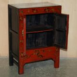 Antique Chinese hand-lacquered side table, large sideboard.
