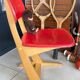 Chaise enfant Casala vintage rouge