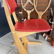 Vintage red Casala children's chair