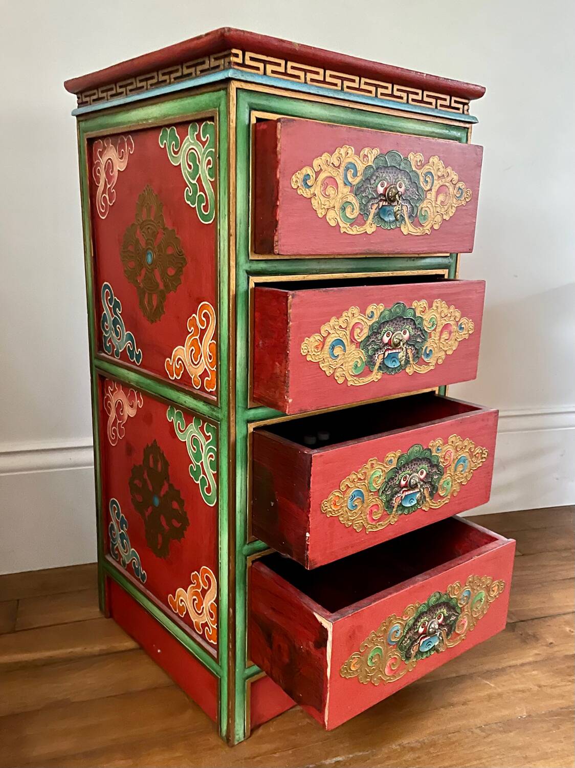 Hand painted Chinese chest of drawers