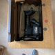 Singer sewing machine from the 1960s model 197 b with art deco furniture