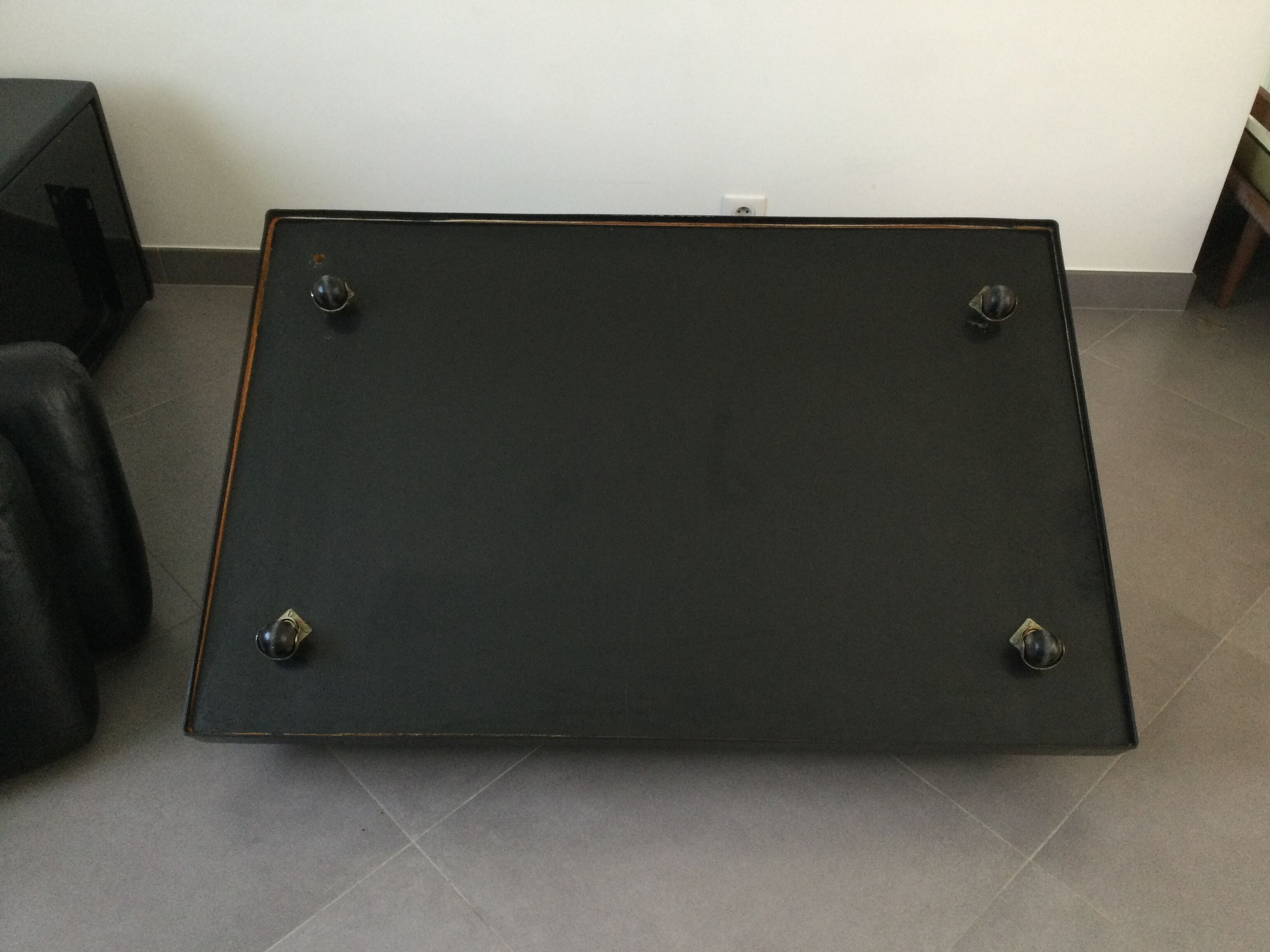 Canapé gradual lounge cuir noir Cini Boeri - knoll/gavina