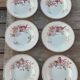 Set of 6 hollow plates Sarreguemines Favorite