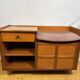 Mid-Century Retro Vintage Nathan Teak Telephone Seat – 1960s–1970s Stylish