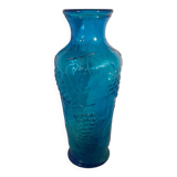 Vase bleu ancien fait en Italie