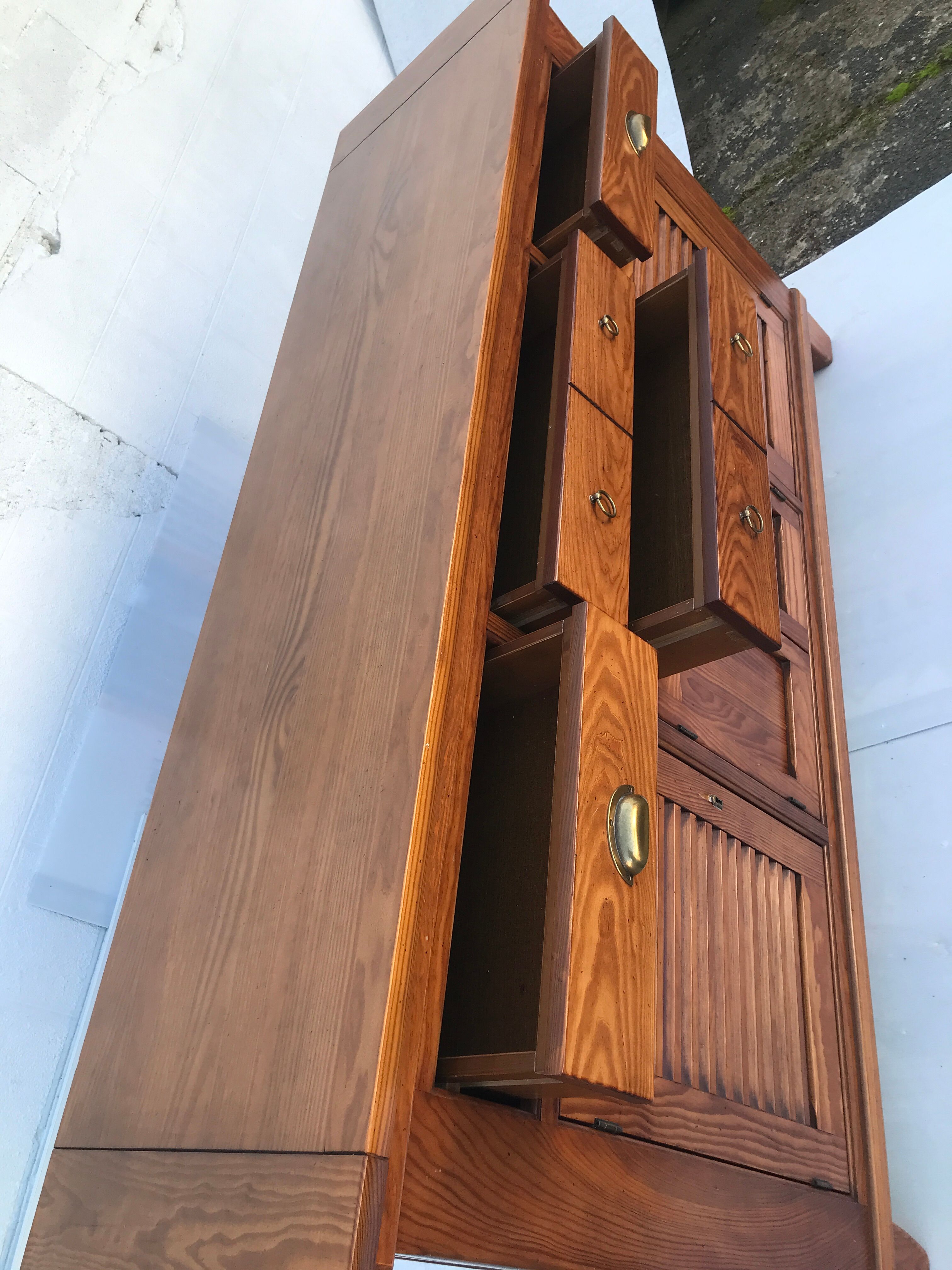 Sideboard louvers and drawers