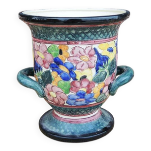 Ancien cache-pot en céramique - vallauris