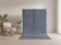 Handmade pure wool rug Blue and white 150/250 cm