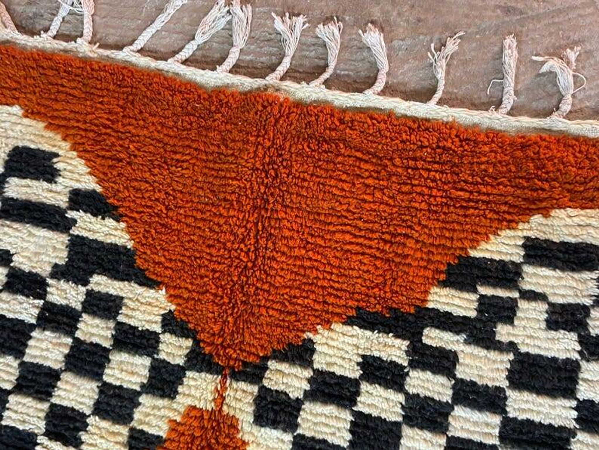 Tapis berbère marocain authentique tissé à la main 200cmx200cm