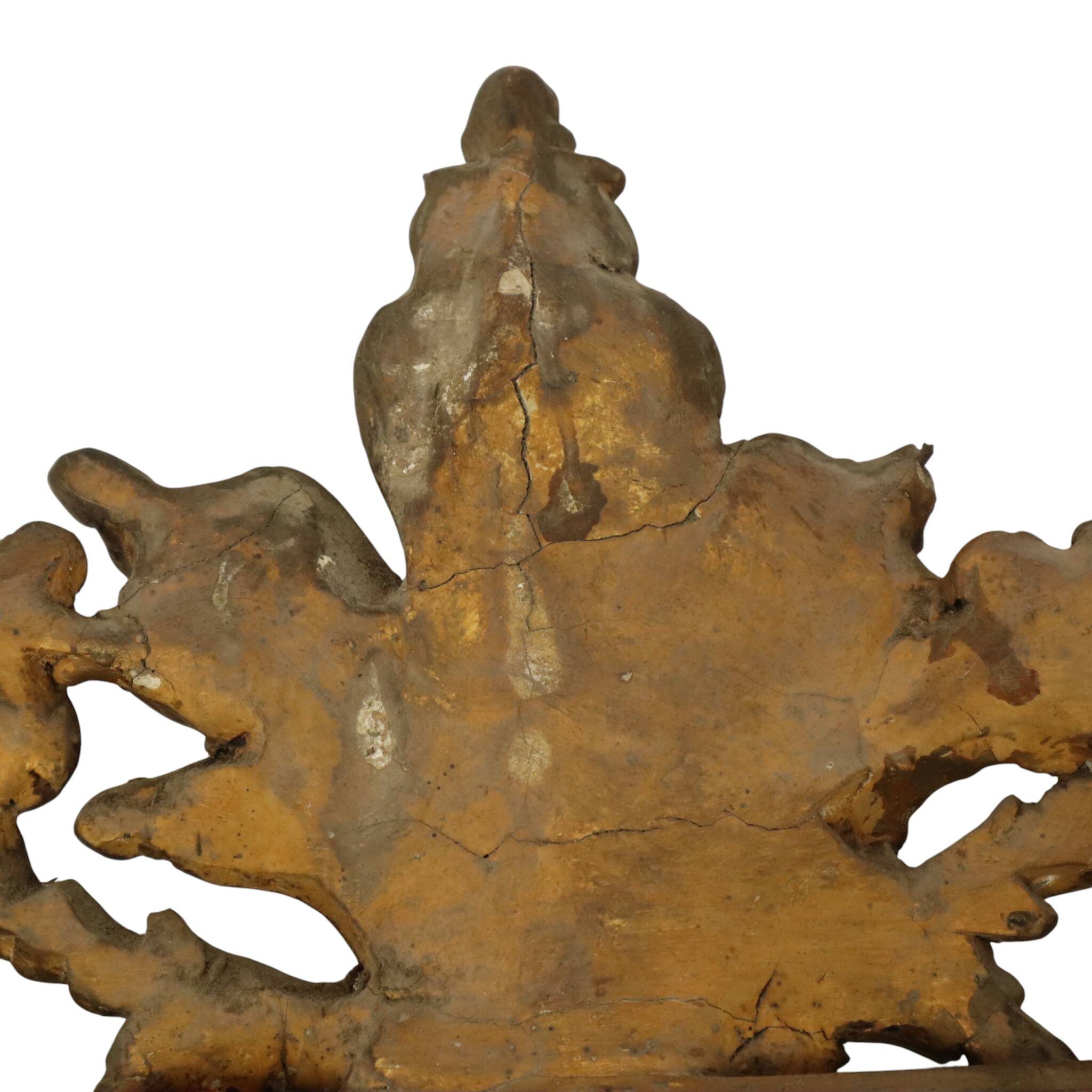 Miroir doré français Louis Philippe antique, fin du 19e siècle