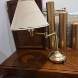 Lampe en laiton articulée ancienne vintage boudet classique chic fabriquée en France