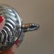 Silver metal sugar pot "extra white metal"