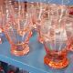 Set of 11 Art Deco water glasses from the 1940s
