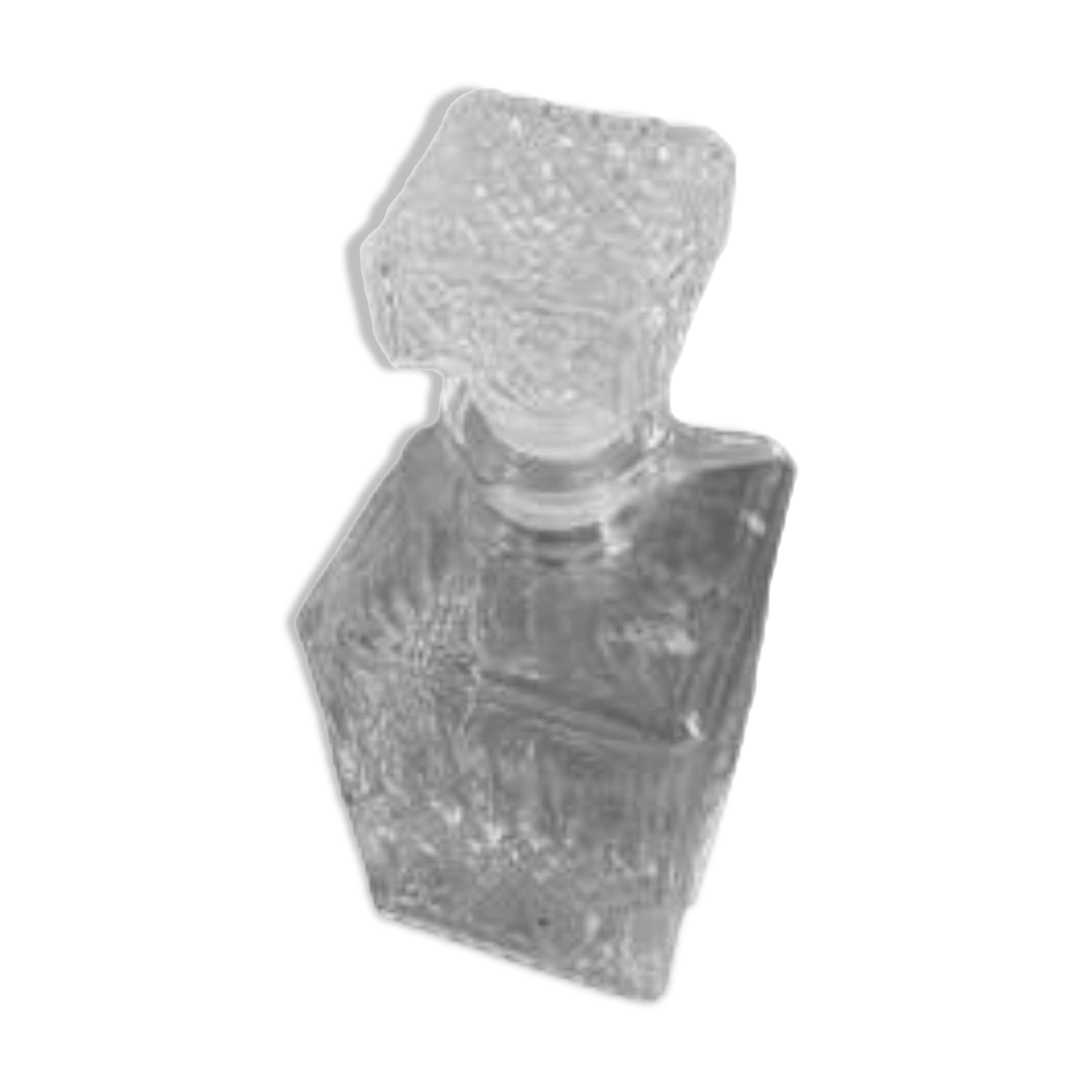 Cut glass whiskey decanter