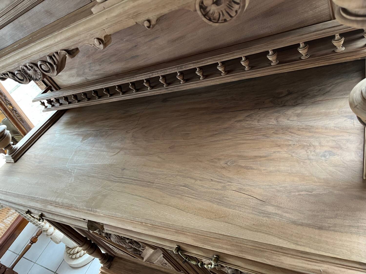 Medieval style airbrushed dresser