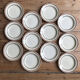 Service of 12 old flat plates "gien"