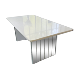 80s lacquered desk and mirror