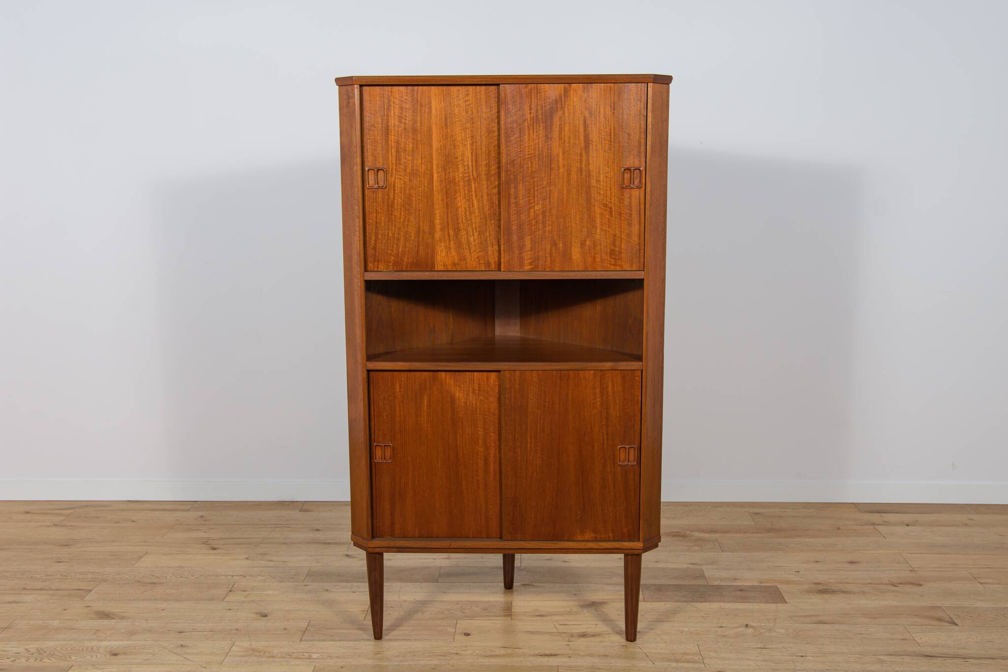 Mid-Century Modern Teak Corner Cabinet, 1960s