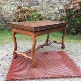 Modular vintage oak coffee table with Albert Ducrot's magical system