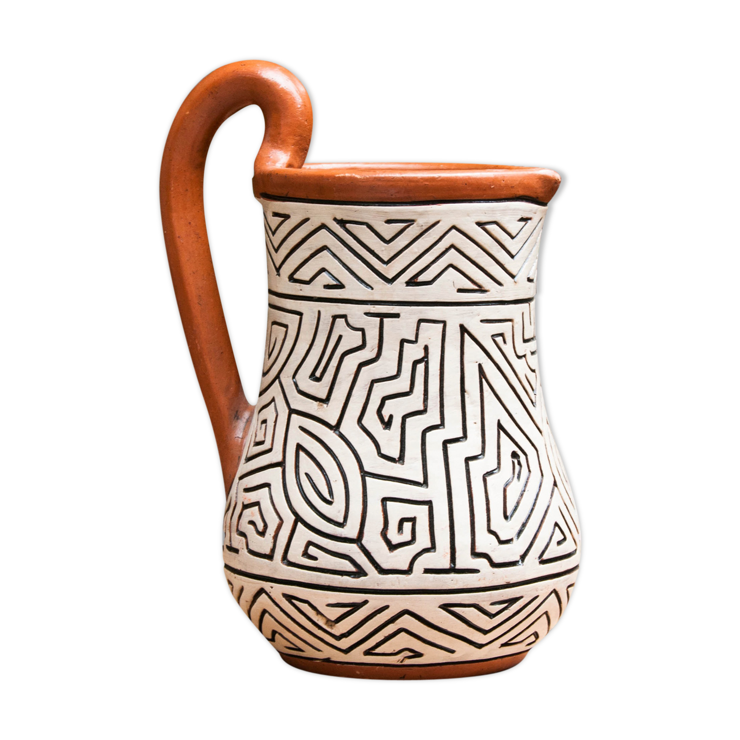 Terracotta pitcher