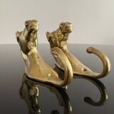 Coppia di Appendiabiti in Bronzo – Italia, Anni '50