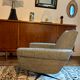 Vintage swivel cube armchair