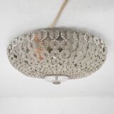 Mid-century ceiling light with glass flowers, France, 1960's