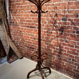 Wooden parrot coat rack