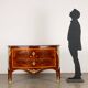 Rococo Neapolitan commode in red marble, poplar and bronze, Italy 1700.